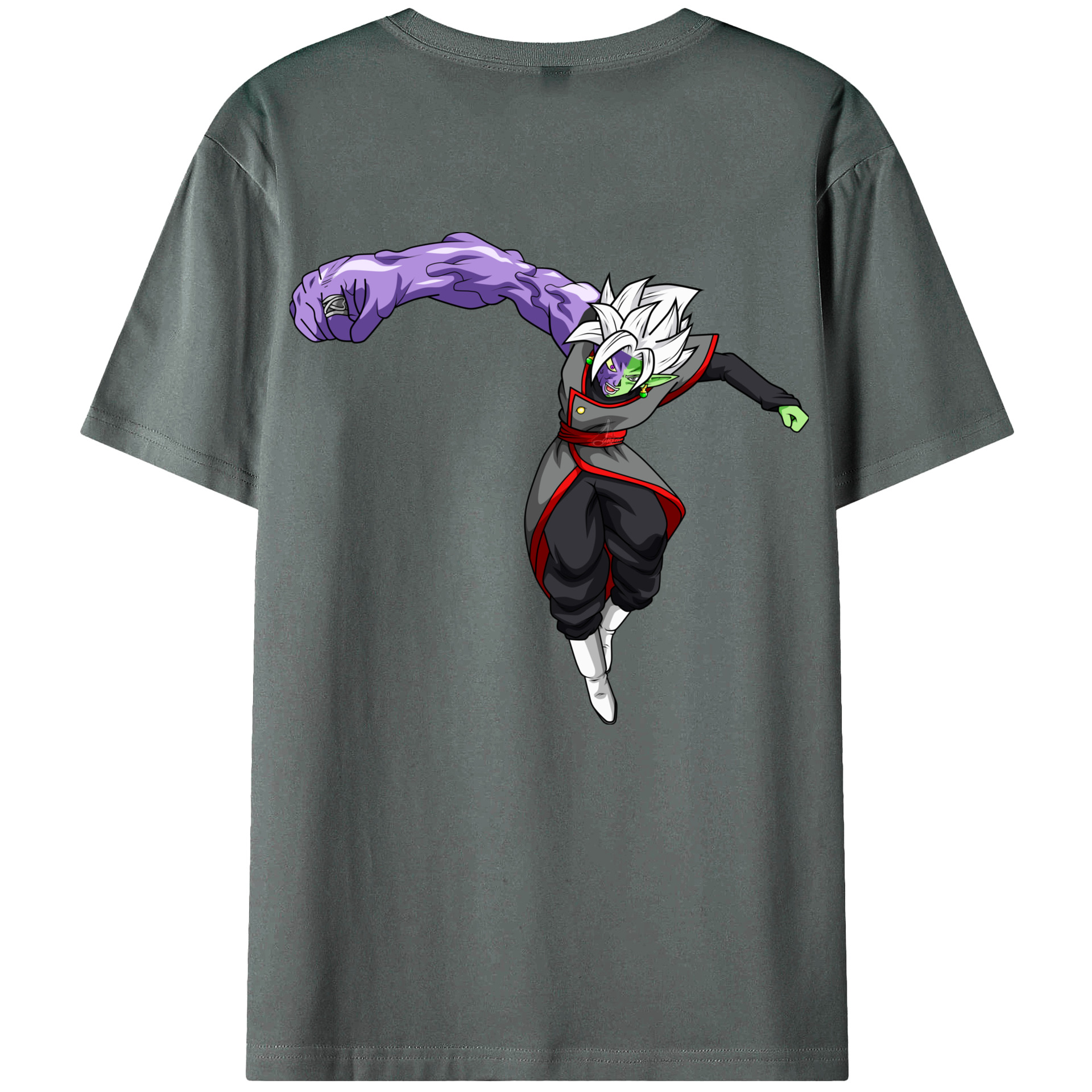 （画像用） ドラゴンボール ベジット DRAGON BALL Vegetto 綿100％ メンズ半袖Tシャツ（バックプリント） 通気性